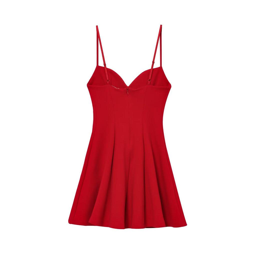 2025 Women's Spicy Girl Backless Slimming Sleeveless Short Dress, European & American Style