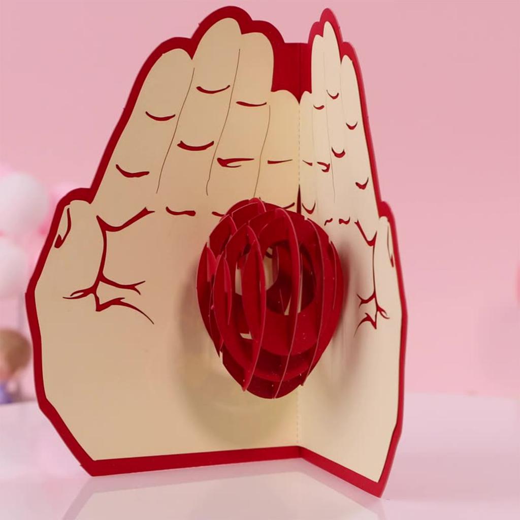 Valentinstag Dreidimensionale Grußkarte Geschenk Segenskarte