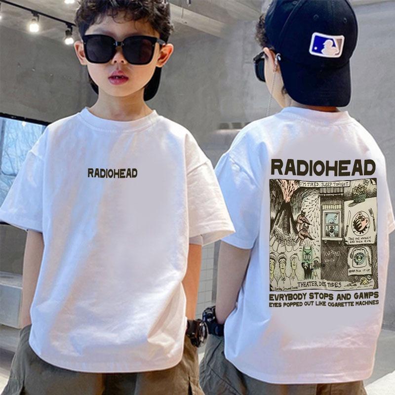 Children's T-shirt suitable for both men and women, street retro style children's shirt