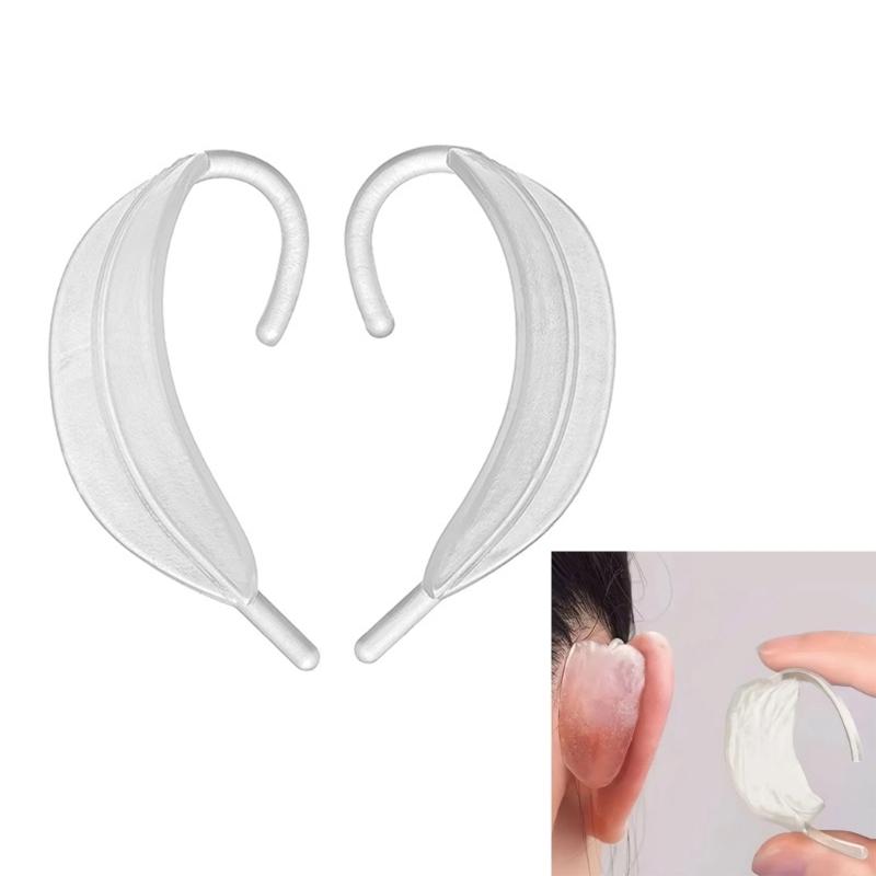 Unique Flexible Ear Cuff Without Piercing Date Earrings Acrylic Texture Ear Ornaments Perfect for Travel and Dates