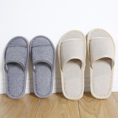 Pantofole da Interno in Tessuto Grezzo Retrò Quattro Stagioni - Unisex Semplici in EVA e Cotone per Casa, Hotel o Affittacamere