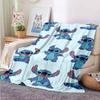 Manta Fofa de Desenho Animado Stitch Moda Animação Flanela Macia Fleece Cobertor para Crianças Sofá Viagem Acampamento