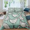 Chicken Duvet Cover Set Watercolor Rooster Bedding Set Animal Flower BedClothes Green Grass Polyester Comforter Cover King Size