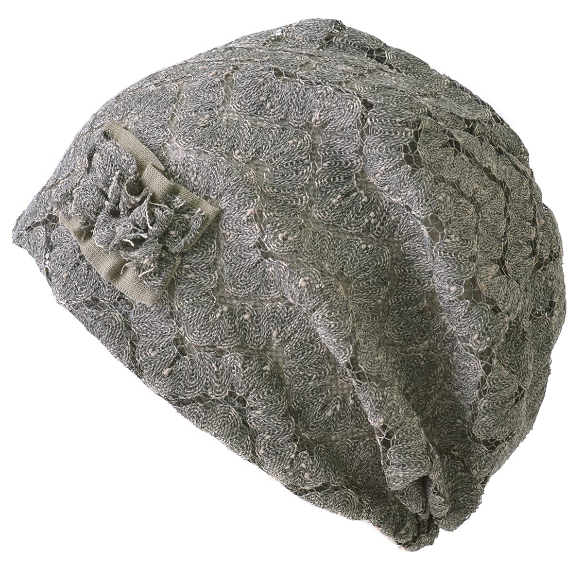 

Шарм Летняя вязаная шапка из сетки с корсажем [Свободный размерБежевый] Прохладная женская стильная лента