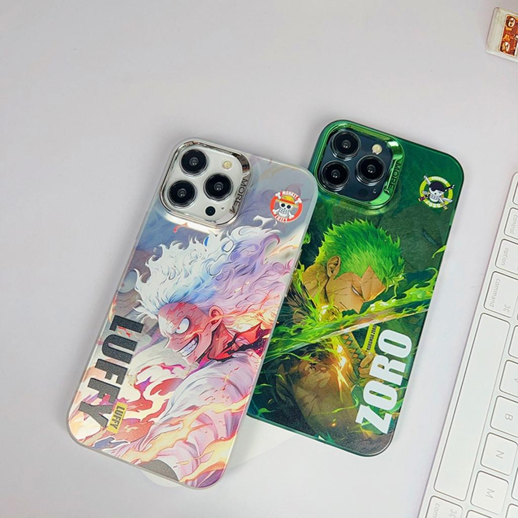 Japan Cartoon Luffy Zoro Sanji Phone Case for iPhone 11 12 13 14 15 16 17 Pro Max Plus Air X XS XR Cool boy shockproof Cover