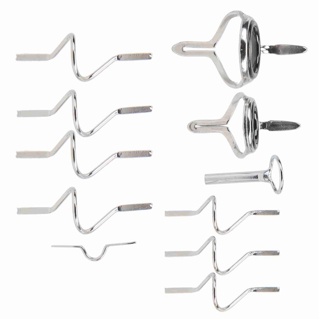 Flugfiske Guide Fiskeredskap Reparationsverktyg Rostfritt Stål Stark Dubbelspänne Ring Olika Storlekar