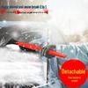 Dual-Function Car Snow Shovel with Long Handle and Brush for Deicing and Defrosting