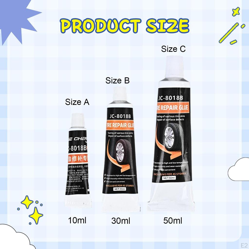 Tire Repair Glue Sealant Filler Black High Adhesion Tires Puncture Tools Gule