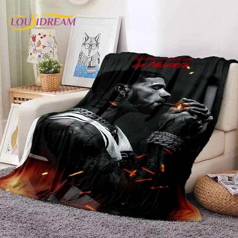 Rapper Singer Free Anuel AA Hip Hop Blanket,Soft Throw Blanket for Home Bedroom Bed Sofa Picnic Travel Office Cover Blanket Kids
