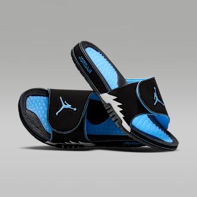 Air Jordan Hydro 5 Slide   Black White University Blue  45