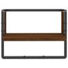 VidaXL Étagère murale avec barre chêne marron 40x25x30 cm 836287