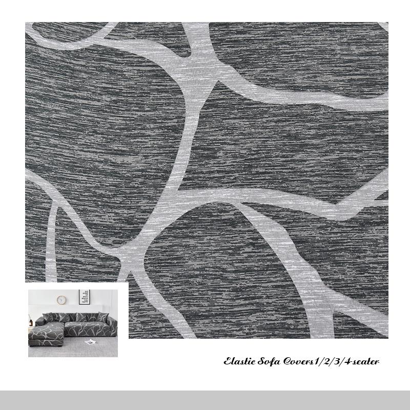 VIP LINK Sofa Cover Elastic Chaise Longue Sofa Cover for Living Room Stretch Covers for Corner Sofa L-shaped Need Buy 2pcs Cover