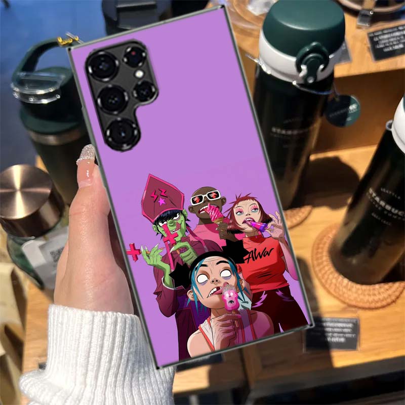 Gorillaz Anime Cases Phone Case for Samsung Galaxy S26 Ultra S25 Edge S24 S23 FE S21 Plus S20 S22 S10 Cover TPU Capa Shell Shock
