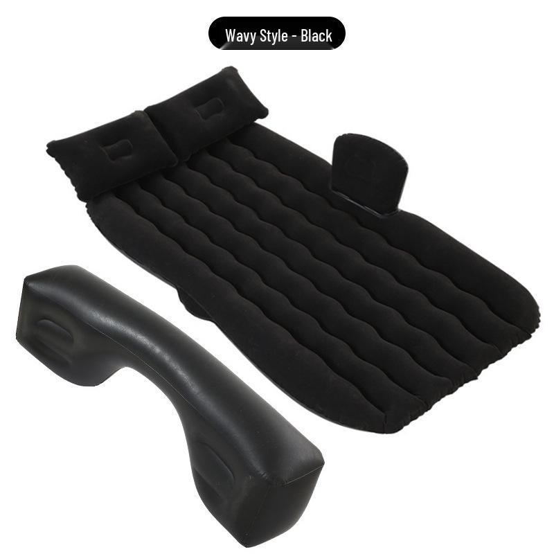 Folding SUV Inflatable Car Bed - PVC Flocking Travel Mattress