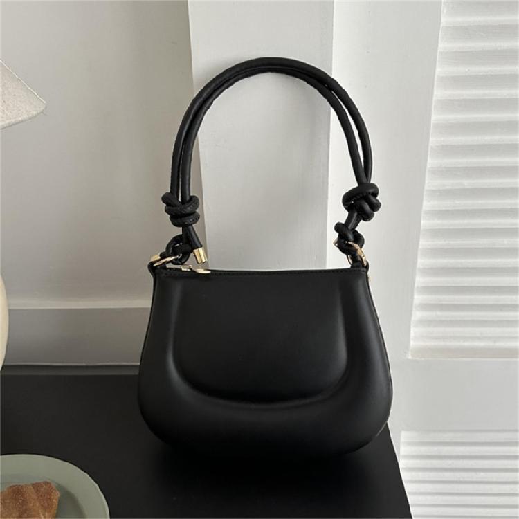 Leather Tote Bags Solid Color Handbag Armpit Bags Versatile Shoulder Bags
