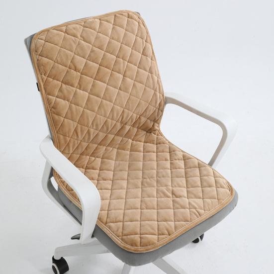 Plyšový sedák s nastavitelným designem Měkká pohodlná podložka na židli Odnímatelný skládací polštář opěrky zad