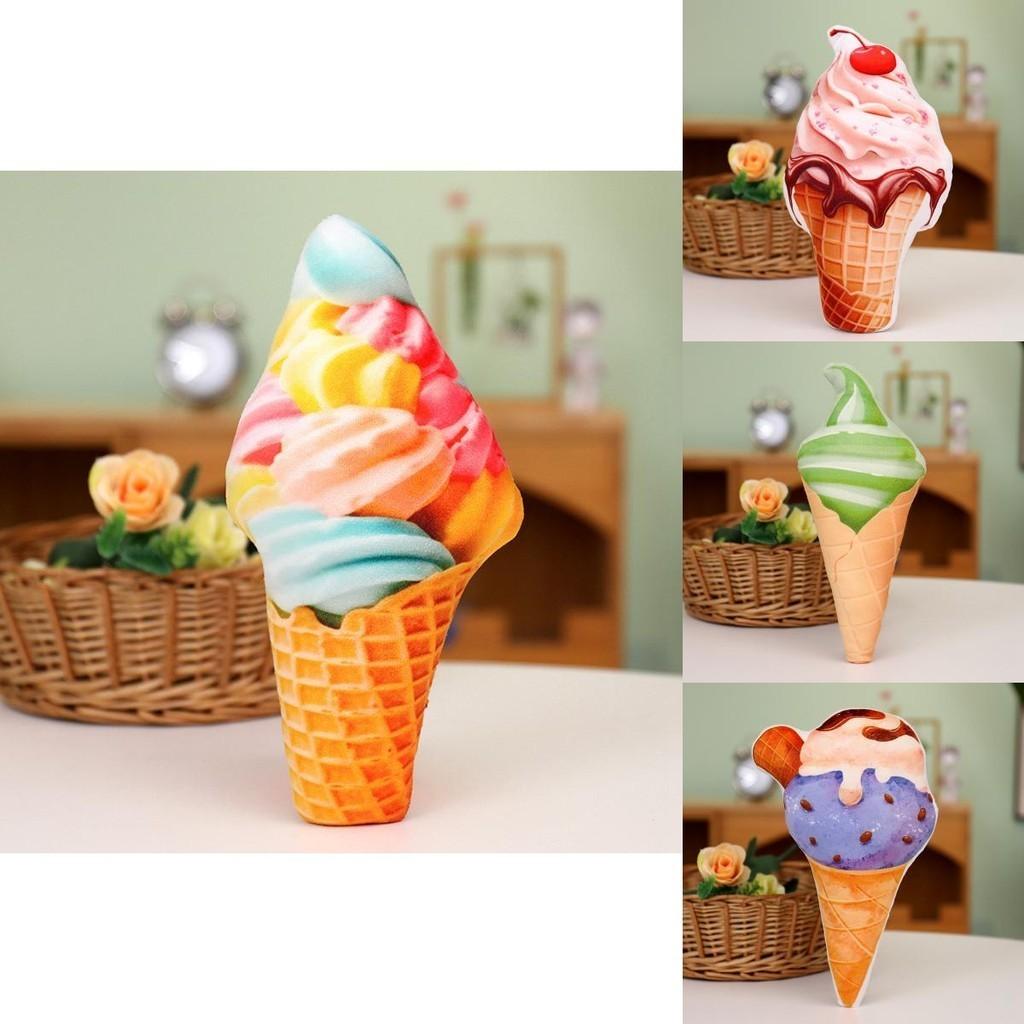 Eis Plüschtier Kissen Weich Und Flauschig Perfektes Geschenk Für Eisliebhaber Buntes Und Niedliches Design