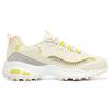 Skechers Dlites Fabric Synthetic Leather Comfortable Versatile Low-Top Dad Shoes Women Sneaker Natural 896089-NTMT