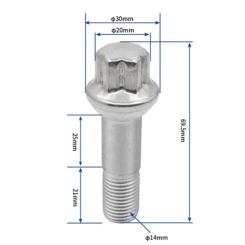 0009905407 For Benz ML550 S500 GLK350 S550 CL500 GL450 W164 W166 X204 W221 W222 C216 Wheel Lug Bolt Nuts 5/10/20PCS