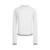 Navigare Women's Tencel Wool Faux Two-Piece Color-Block Long-Sleeve Top