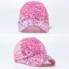 Eye-Catching Sequins Trucker Hat for Girls Women Adjustable Casual Hat for Outdoor Sequined Stylish Headwear