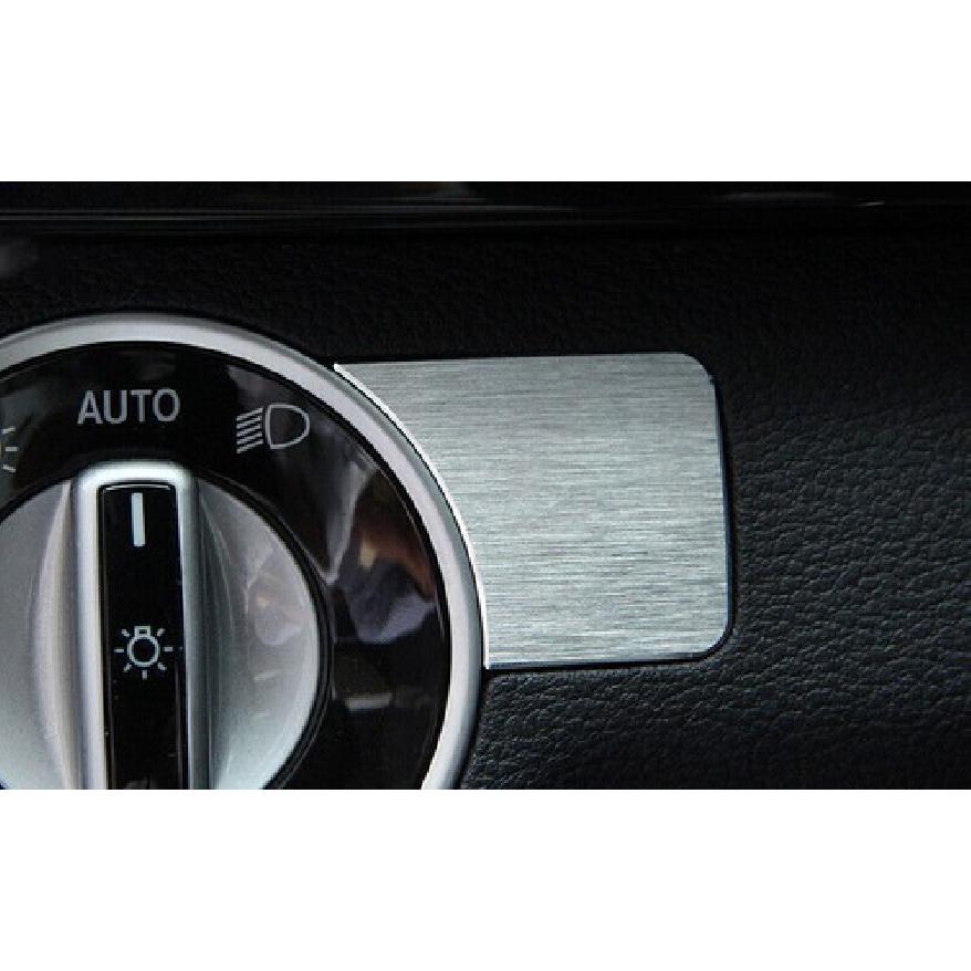 Headlight Switch Fit For Benz C-Class Control Button Ring Silver Aluminum 08-14