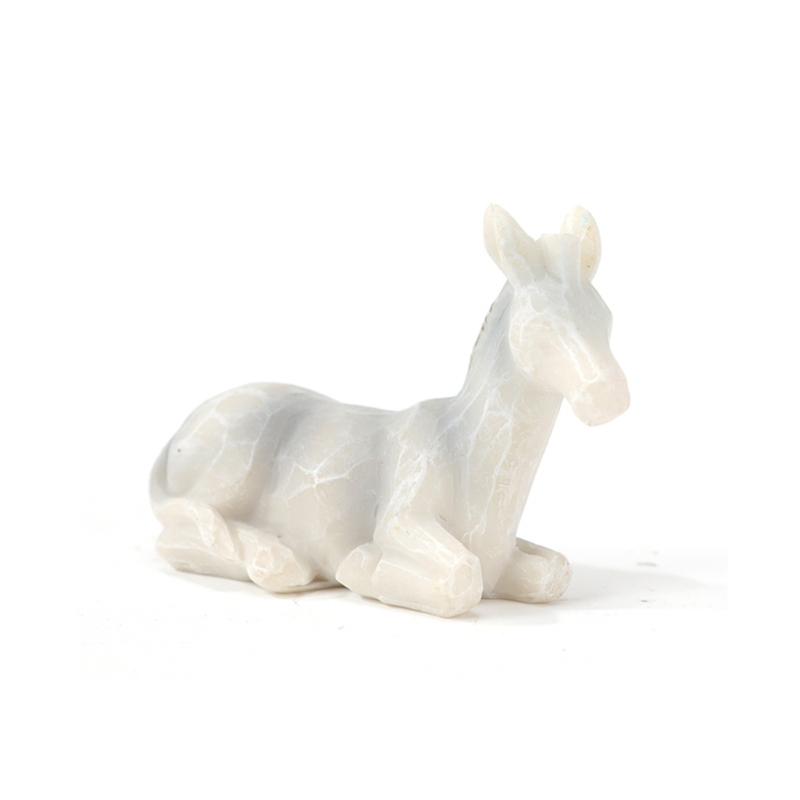 Christmas Nativity Figurines Holy Family Figure with Donkey Nativity Figure,Table Ornament Religious Christmas Decors