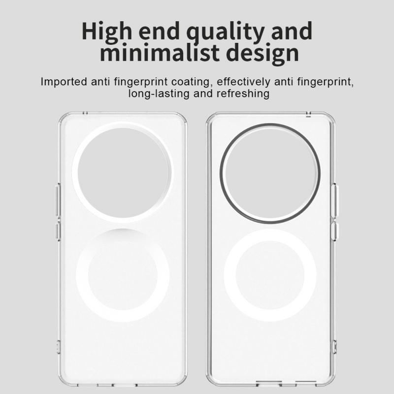 Pro Honor Magic 6 Lite Pouzdro Kryt Honor Magic 6 Lite Capa Zadní Průhledný Bezdrátové Nabíjení Kruhový Magnetický Matný Průhledný Fundas