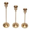 Taper Candle Holder European Style Vintage Brass Color Taper Candle Holders Decoration for Wedding
