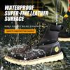 Wasserdichte Arbeitssicherheitsschuhe Stahlkappenschuhe Herrenstiefel High-Top Arbeitsstiefel Durchstichfeste Schutzschuhe Lederstiefel Sicherheit