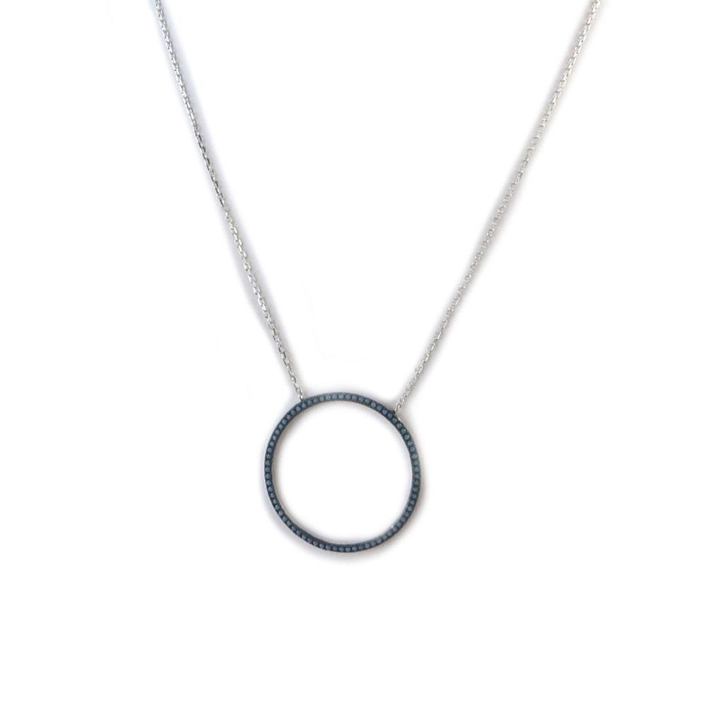 Les Trésors De Lily [N7161] - Collier Argent 'Navajos' turquoise argenté (rhodié)