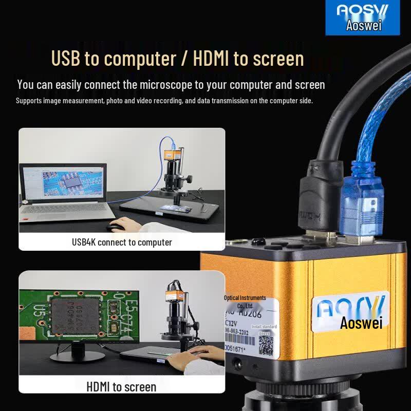 Aoswei Industrial Digital Microscope with Screen
