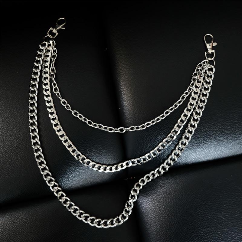 Korean-Style Hot Metal Trouser Chain with Spring Buckle - Cool and Versatile Waist Ornament