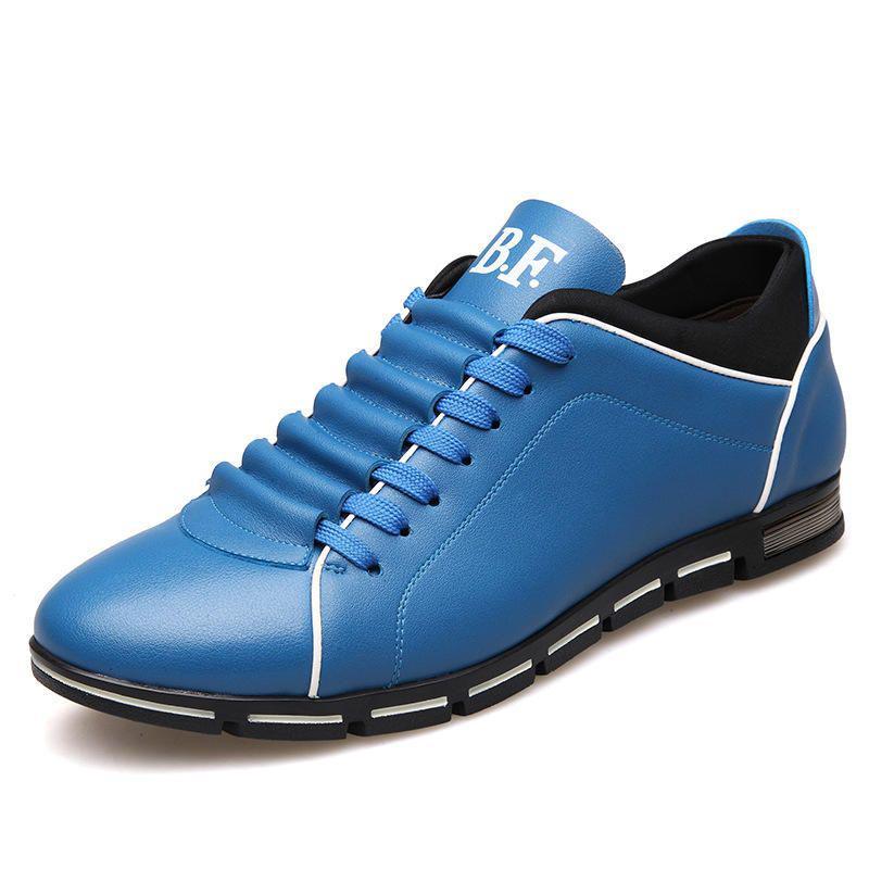 Stylish Casual Fashion Big Size Shoes For Versatile Breathable Leather Leisure Men Sneakers
