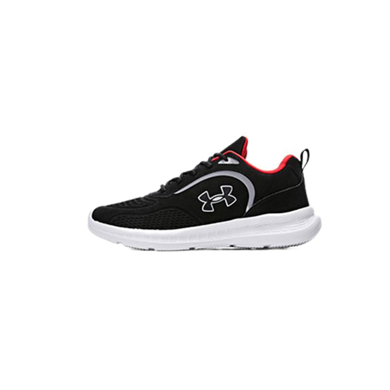 Under Armour Comfortable Versatile Simple Sports Low-Top Running Shoes Kids Sneaker White 2341115-100