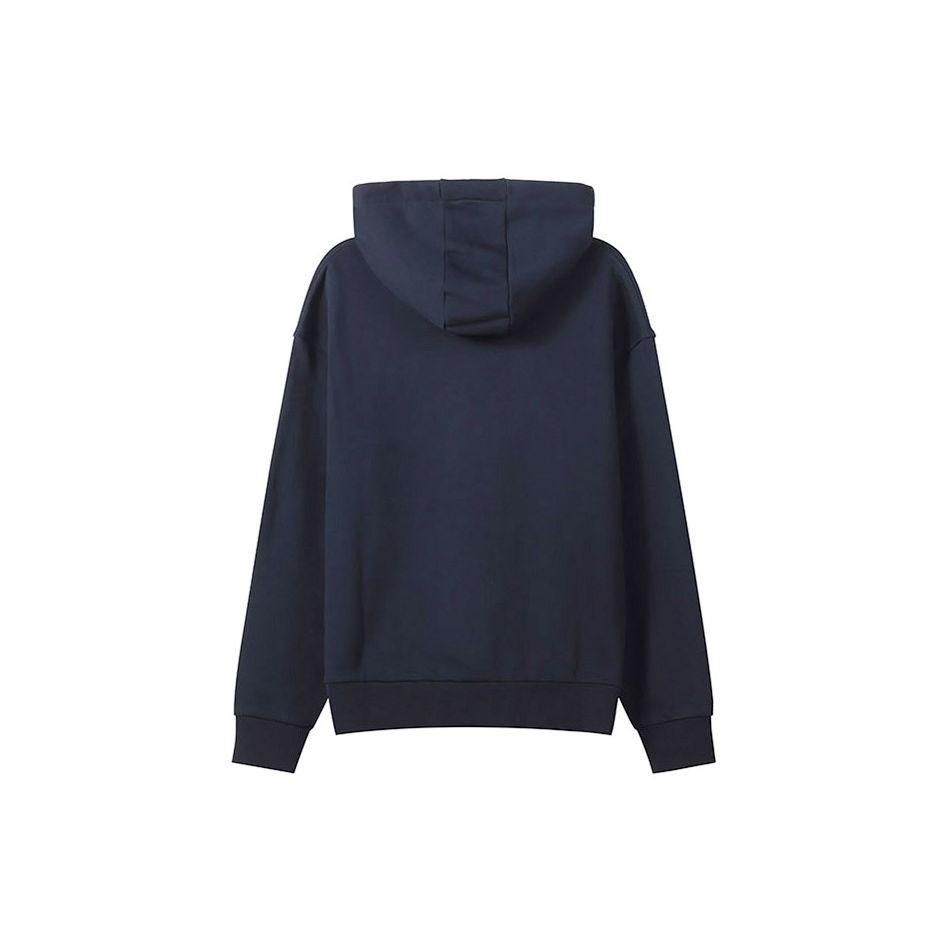 Armani Exchange Solid Color Logo Embroidered Hooded Sports Sweatshirt Men sweatshirt Deep-Navy-Blue 6LZMLD-ZJNBZ-1583