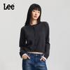 Women's Comfort Fit Embroidered Crew Neck Long Sleeve Cardigan