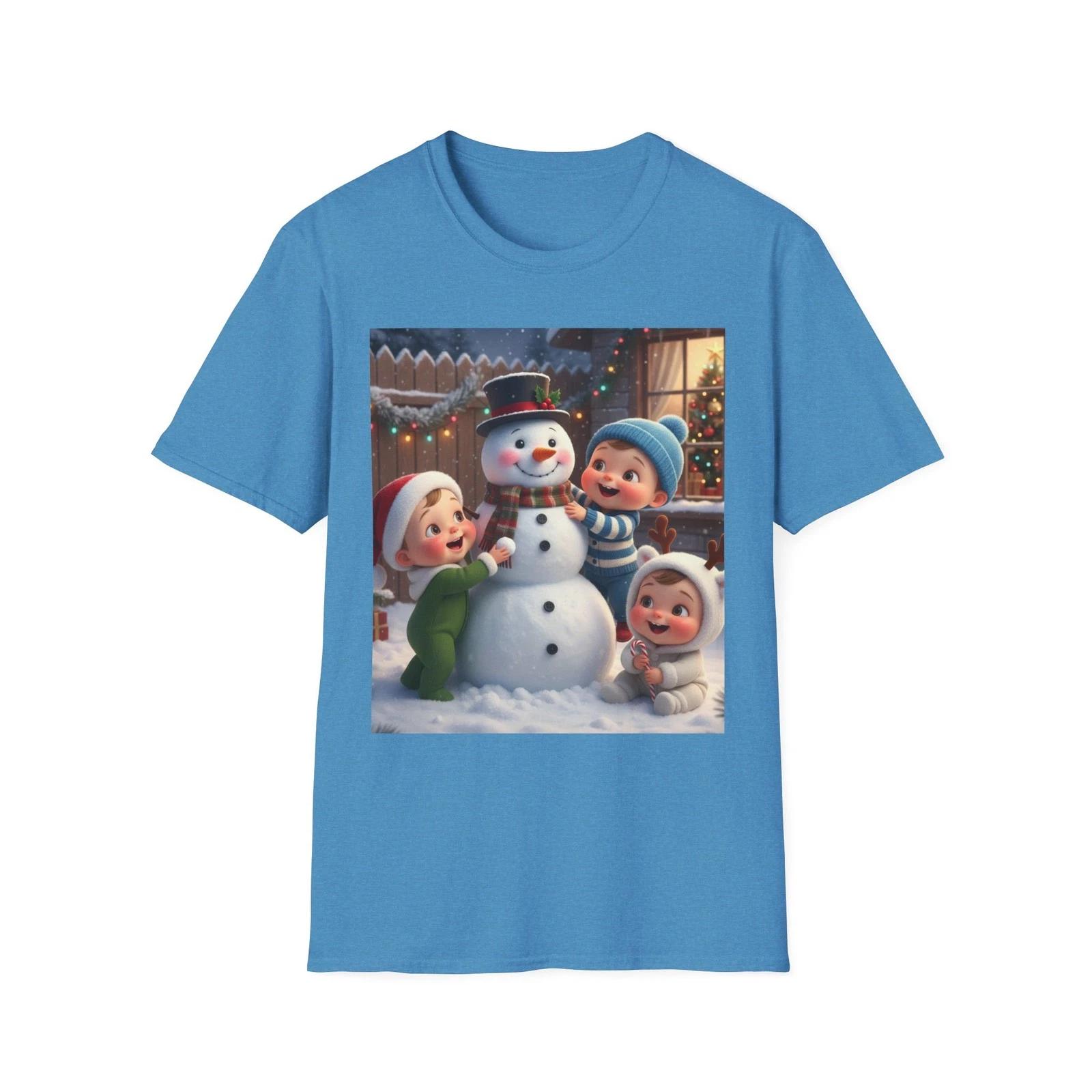 Festive Snowman Children s Children s T  Children s T-shirt, Christmas  Children s T-shirt, Holiday Apparel, Family [...] 120