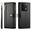Crossbody Zipper Cards Solt Wallet Leather Case For Xiaomi Redmi Note 13 Pro Plus 12 13C POCO X6 5G Lanyard Bag Pocket Cover