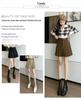 Corduroy Pleated High-Waisted Bodycon Mini Skirt - 2025 Autumn/Winter Collection