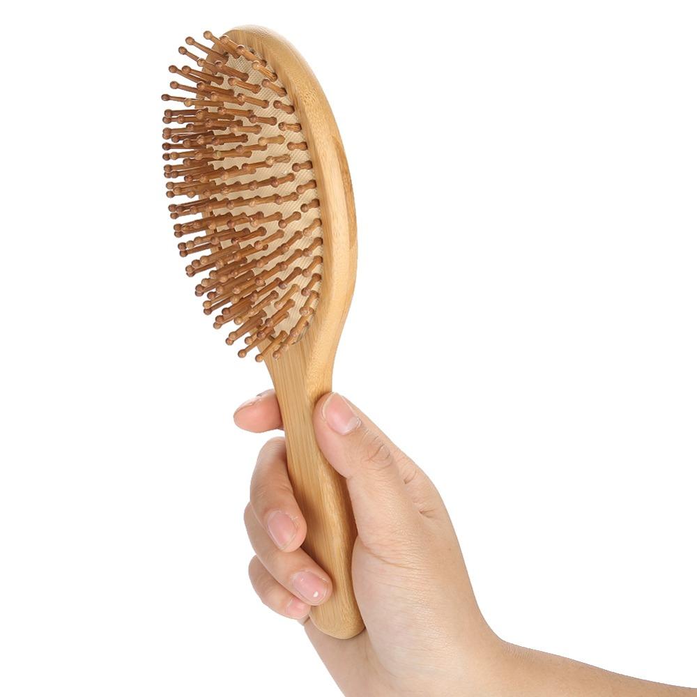Portable Solid Wood Hair Massage Comb Promote Blood Circulation Scalp Massage Comb Hair Care