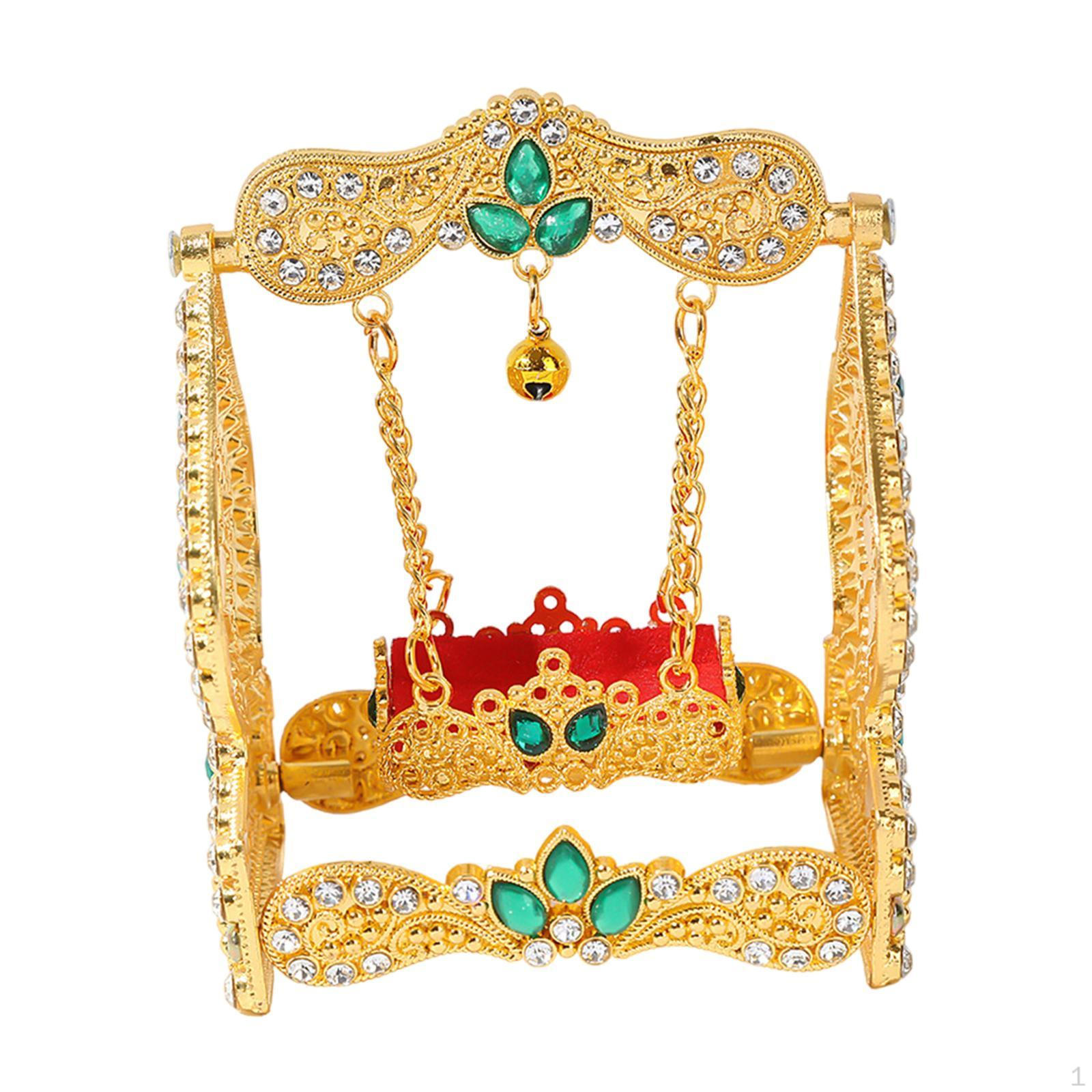 

Alloy Crown Statue Sculpture Bookshelf Versatile Artwork Crafts, Housewarming Gift, Collectible зелений