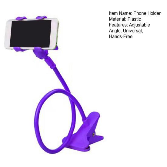 Phone Holder Adjustable Flexible Arm Universal Smartphone Bracket Hands Free Reading Watching Movies Desktop Mount