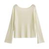 FS510-26 Spring New Arrival European & American One-Shoulder Long-Sleeve Sweater - Chic Blogger Style