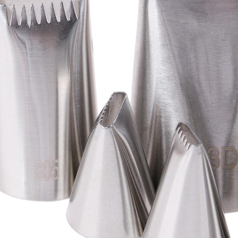 5 stk Kurvflettingstips Icing Sprøytetupp Rustfritt Stål Skrivetupp