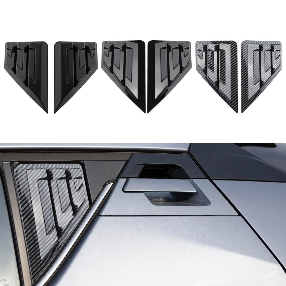 Car Rear Triangle Window Shutters Cover for Toyota C-HR CHR C HR 2016 - 2022 Window Louvers Trim Sticker Styling Accessories