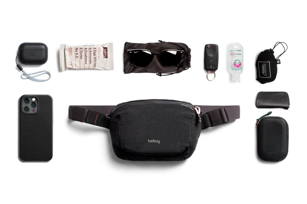 Lite Belt Bag Easy to Use Body Bag Waist Pouch Black [Bellroy] -