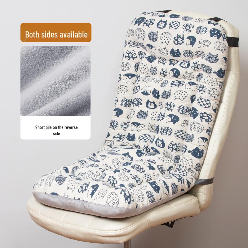 Winter Lounge Chair Cushion: Thick, Soft Seat & Backrest Support for Extended Sitting