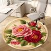 1pc Office Carpet Chair Mats Vintage Floral Bouquet Perfect for Decorating Office Chairs, Living Rooms, Or Bedrooms