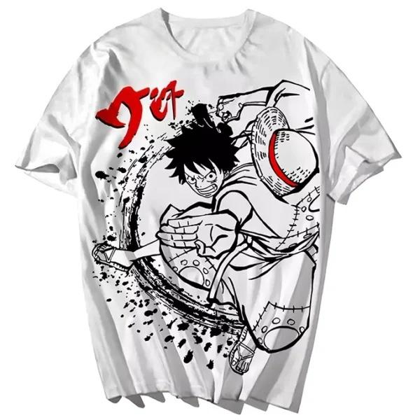 

2026 Summer Ink Wash Combat Theme 100 Cotton Printed LooseTee Shirt for Unisex Women and Children Family Style Top S